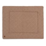 Boxkleed Jollein Check Knit 75x95 Biscuit