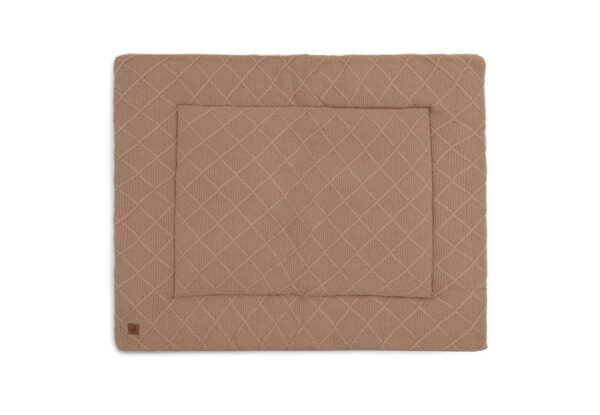 Boxkleed Jollein Check Knit 75x95 Biscuit - Afbeelding 1