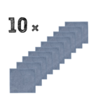 Set 10x Spuugdoeken Funnies Uni Grey/Blue