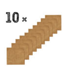 Set 10x Spuugdoeken Funnies Uni Sand