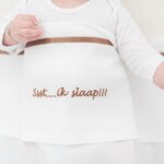 Laken Ledikant Briljant Baby Ssst Ik Slaap Choco 100x150