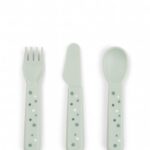 Bestekset Done by Deer Foodie Happy Dots Green