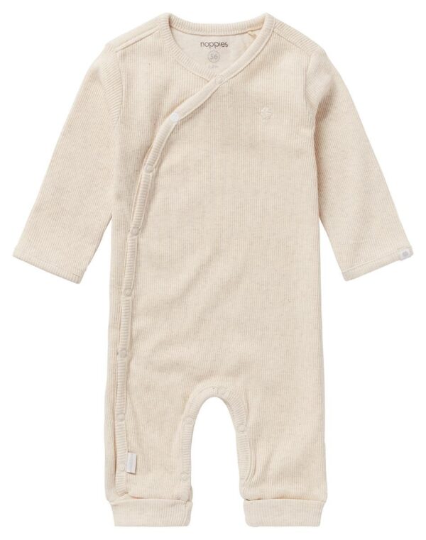 Boxpak Noppies NOOS Playsuit Rib Nevis Oatmeal - Afbeelding 1