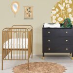 Babykamer Camiel Gold  (Commode + Ledikant Royal Gold)