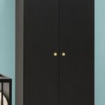 Kast Bopita Cloë 2-Deurs Mat Zwart