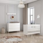 Babykamer Santiago Wit (Ledikant + Commode)