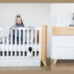 Babykamer Hoppa Wit/Naturel (Ledikant+Commode)