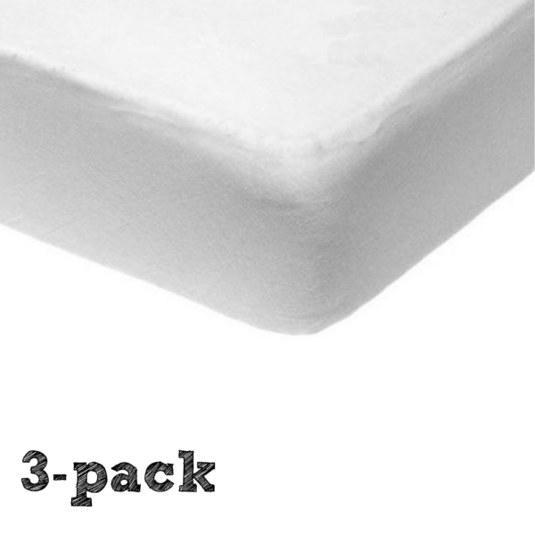 Set | Hoeslaken 1-pers Titanium Baby Waterproof Wit 3st - Afbeelding 1