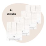 Set | 4 x Monddoekjes Little Boo Uni White 3-pack | 12-delig
