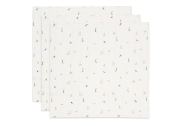 Multidoek Jollein Hydrofiel 70x70 Jungle Jambo 3st - Afbeelding 1