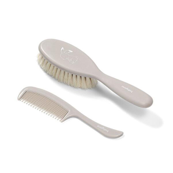 Kapset Kam&Borstel Babyono Supersoft Grey - Afbeelding 1