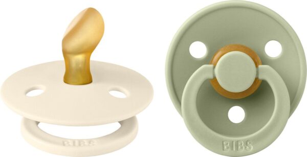 Fopspeen BIBS Anatomical Ivory/Sage 0-6mnd 2st - Afbeelding 1