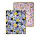 Boxkleed Briljant Baby Jungle Dusk Flower 80x100 Pink