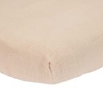 Hoeslaken Wieg Little Dutch Muslin Beige 40x80