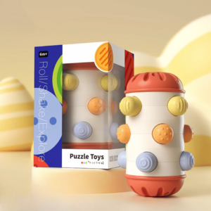Sensory Baby Roll™ - Kruip&Grijp - Sensorisch Speelgoed Rood (groot) | Educatief Speelgoed