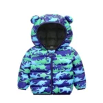 Mini Fashion™ - Polyester winterjas met Capuchon Donkerblauw / 110 (5-6 jaar) | Educatief Speelgoed