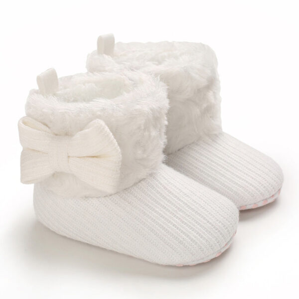 Mini Fashion™ - Altijd Warme Voeten - Kinder Winterschoenen Wit - Strik / 16 (0-6 maanden) | Educatief Speelgoed - Afbeelding 1
