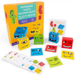 Woods™ | Denktraining voor kinderen - Expression blokkenpuzzel Blokkenpuzzel | Educatief Speelgoed