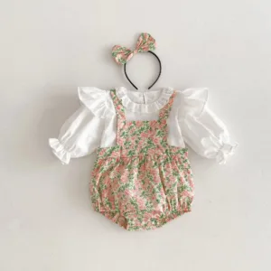Mini Fashion™ - Schattige Prinsessen Look - 3-Delige Set Roze / 100 (3 jaar) | Educatief Speelgoed
