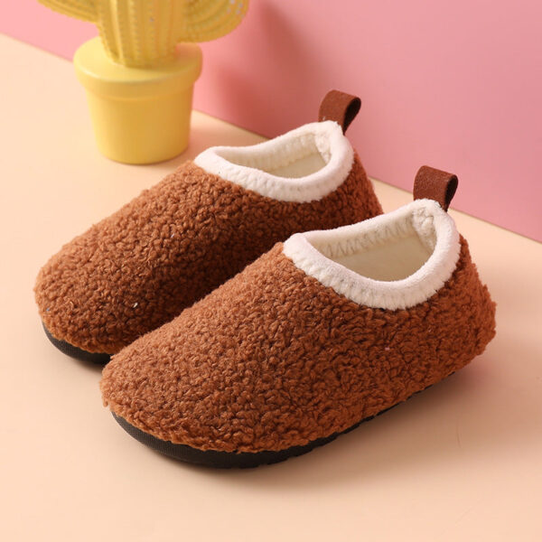 Mini Fashion™ - Lekker Warm&Comfortabel - Pantoffels Bruin / 26-27 (2-3 jaar) | Educatief Speelgoed - Afbeelding 1