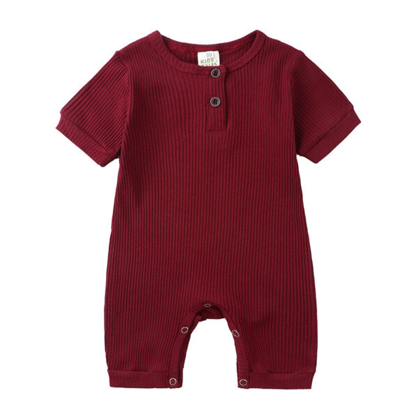 Mini Fashion™ - Luchtig&Ademend - Baby Romper Rood / 80 (6-12 maanden) | Educatief Speelgoed - Afbeelding 1