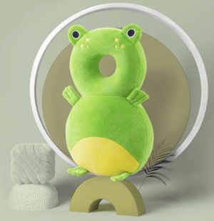 HeadProtect™ - Laat je kleine met een veilig gevoel spelen! - Hoofdbescherming kussen Kikker | Educatief Speelgoed