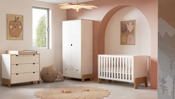 Babykamer Albizia Wit/Eiken - Afbeelding 1