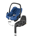 Set | Autostoel Maxi-Cosi Rock Essential Blue I-Size met Isofixbase FamilyFix3