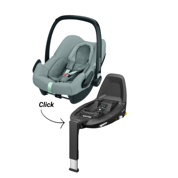 Set | Autostoel Maxi-Cosi Rock Nomad Grey I-Size met Isofixbase FamilyFix3 - Afbeelding 1