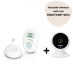 Set | Babyfoon Alecto DBX-120 Full Eco DECT + Wifi Babyfoon Alecto SMARTBABY5 White incl. Memory Card
