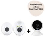 Set | Babyfoon Alecto DBX-115 Eco DECT + Wifi Babyfoon Alecto SMARTBABY5 White incl. Memory Card