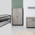Babykamer Dakota met Ledikant Open Basic Black