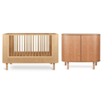 Babykamer Quax Yume Natural Ash (Ledikant 70x140 + Commode) incl. Matras