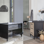 Babykamer Chester Black (Ledikant + Commode)