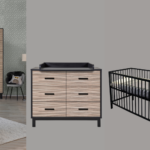 Babykamer Chester Black Luxe + Ledikant Basic Open Black