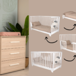 Babykamer Noah (Meegroeiledikant Lois White + Commode Noah)