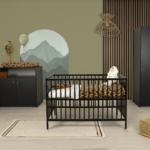 Babykamer Colorfull Home Yara met Ledikant Anett Black