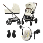 Kinderwagen Cybex Balios S Lux Seashell Beige/Light Beige + Autostoel Cloud G I-Size Plus&Base