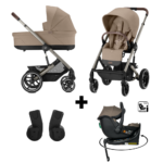 Kinderwagen Cybex Balios S Lux Almond Beige/Beige  + Autostoel Jacky Pro 360° Dark Taupe&Base