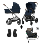 Kinderwagen Cybex Balios S Lux Ocean Blue/Navy Blue  + Autostoel Jacky Pro 360° Dark Taupe&Base