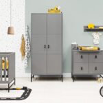 Babykamer Bopita Milo Steel Grey (2-deurs)
