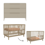 Babykamer Belmond + Lauren Sand (Commode + Ledikant)