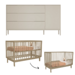 Babykamer Belmond XL + Lauren Sand (Commode + Ledikant)