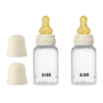 Fles BIBS Latex Round Slow Flow Ivory 150ml 2st