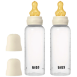 Fles BIBS Latex Round Slow Flow Ivory 270ml 2st