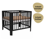 Set | Box Novi at Home® Isabel Zwart Incl. Boxmatras Comfort en Boxkleed