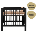 Set | Box Luna Pure Black Incl. Boxmatras en Boxkleed