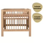 Set | Box Luna Pure Walnut Incl. Boxmatras en Boxkleed