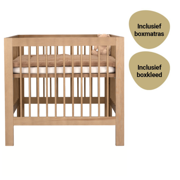 Set | Box Luna Pure Walnut Incl. Boxmatras en Boxkleed - Afbeelding 1