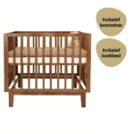 Set | Box Novi at Home® Olivia Walnut Incl. Boxmatras en Boxkleed